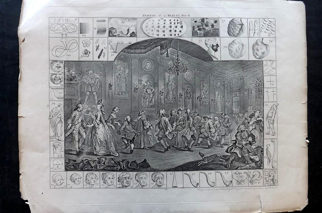 Hogarth, William 1835 LG Print. Analysis of Beauty PL 2 (1 of 2)