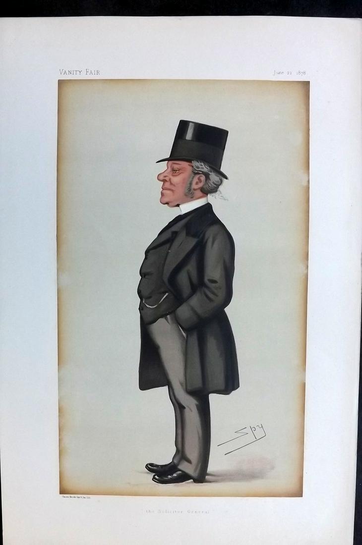 Vanity Fair Print 1878 Hardinge Stanley Giffard, Legal (1 of 1)
