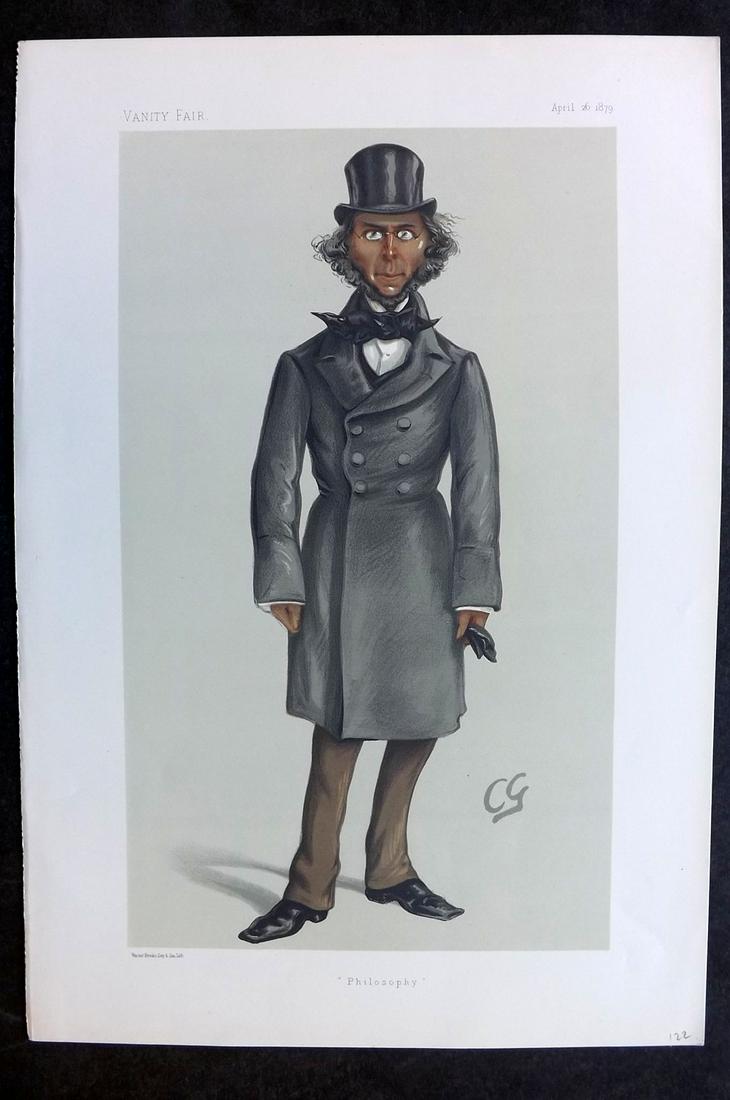 Vanity Fair Print 1879 Herbert Spencer (1 of 1)