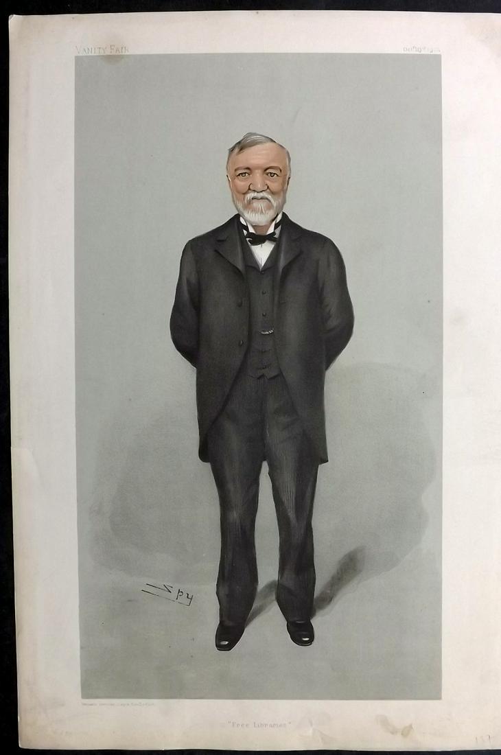 Vanity Fair Print 1903 Andrew Carnegie, USA Scotland (1 of 1)