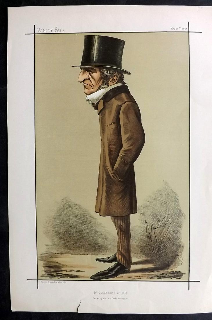 Vanity Fair Print 1898 William Gladstone, Prime Minister (1 of 1)