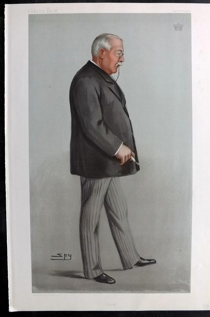 Vanity Fair Print 1902 Earl of Cromer: Chromolithograph Published 1869-1914, London for "Vanity Fair" With accompanying biographical text. Paper Size: 15 x 10 inch (38 x 25cm) Approx. Good Condition