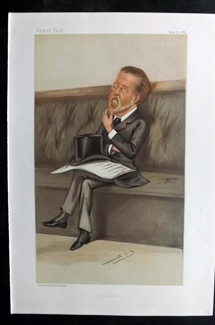 Vanity Fair Print 1885 Justin McCarthy, Irish (1 of 1)