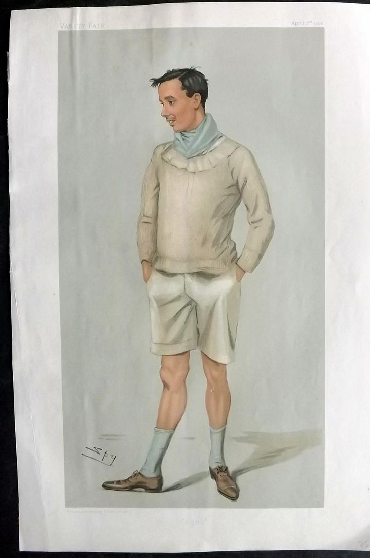 Vanity Fair Print 1903 Wilfrid Hubert Chapman, Rowing (1 of 1)