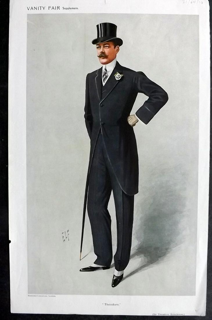 Vanity Fair Print 1910 Theodore Brinckman (1 of 1)