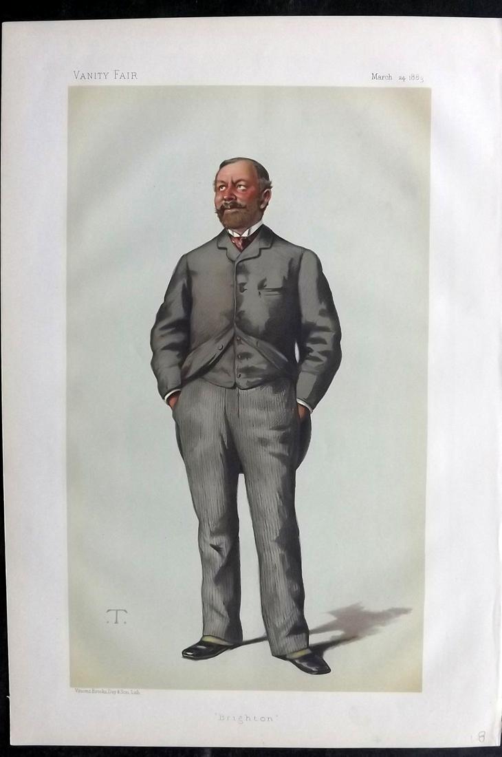 Vanity Fair Print 1883 William Thackeray Marriott (1 of 1)
