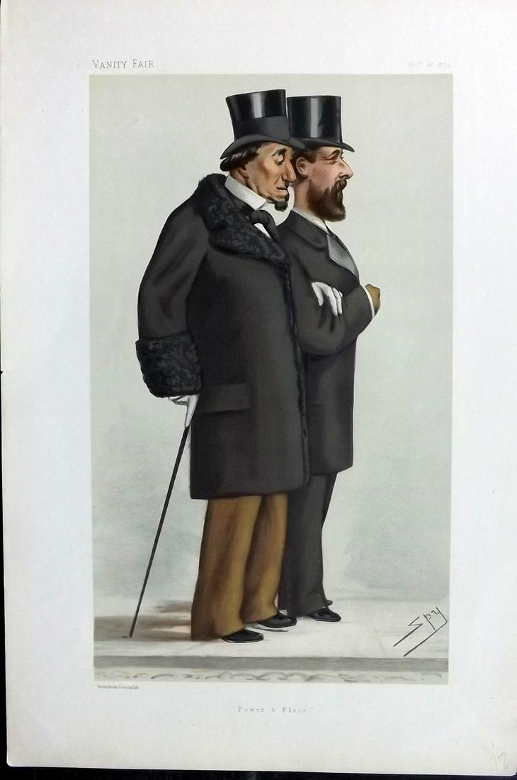 Vanity Fair Print 1879 Benjamin Disraeli & Montagu Corry (1 of 1)