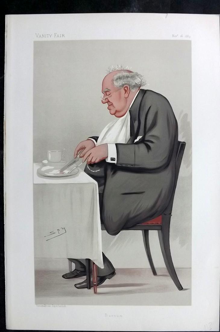 Vanity Fair Print 1889 Phineas T Barnum, American Business (1 of 1)