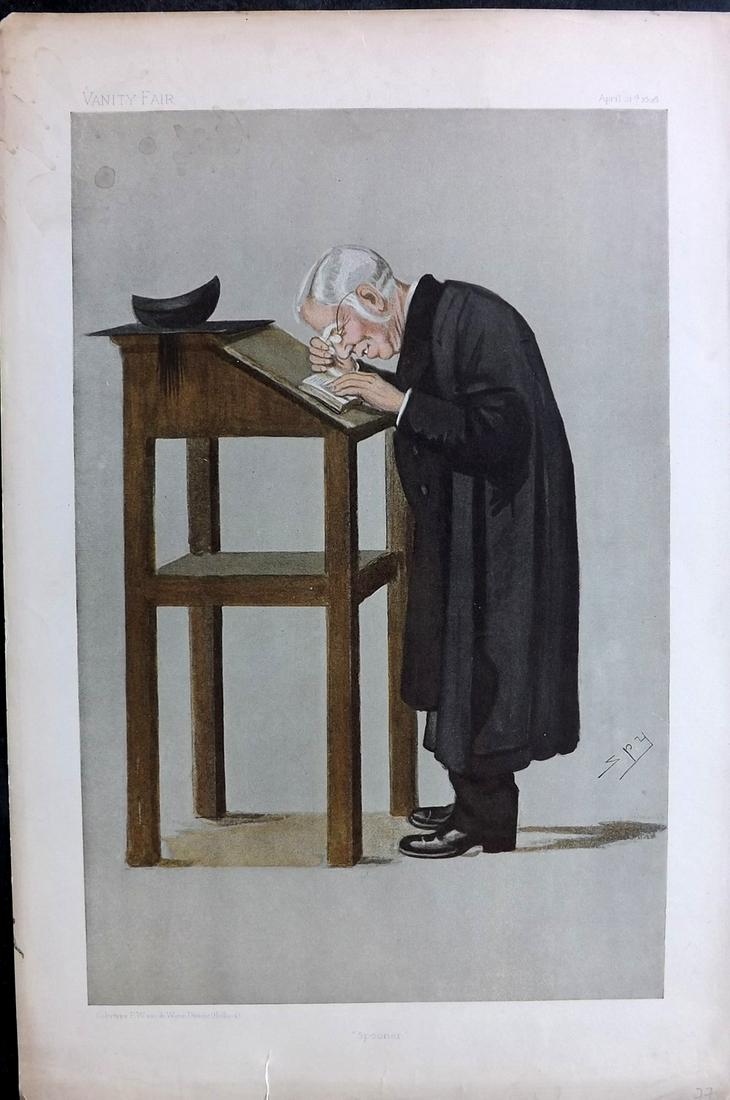 Vanity Fair Print 1893 W. A. Spooner, Teacher (1 of 1)
