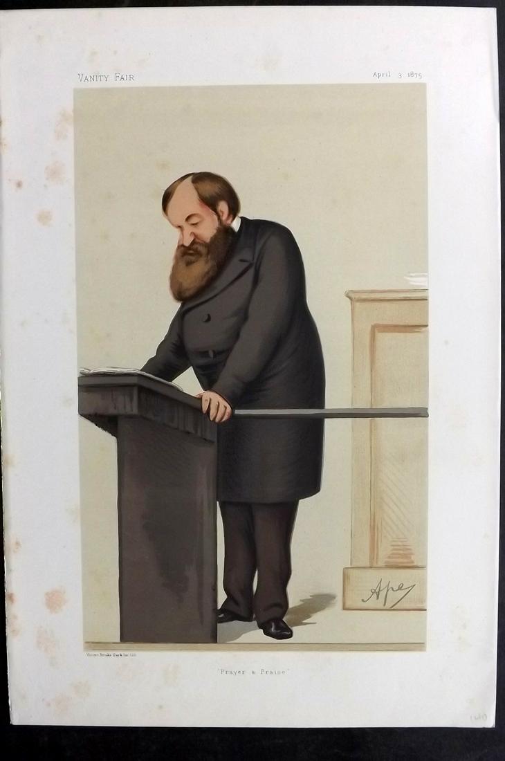 Vanity Fair Print 1875 D. L. Moody (1 of 1)