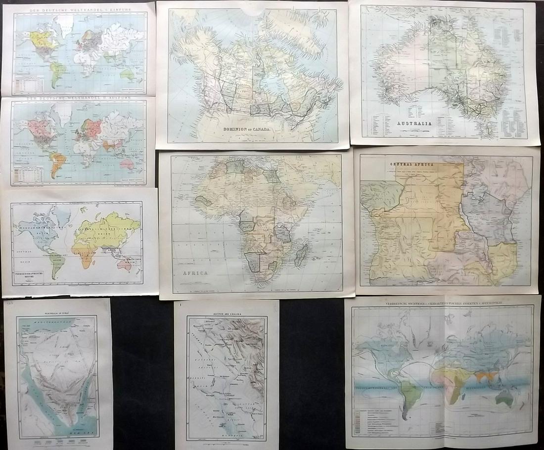 Maps 19th Cent. Mixed Lot of 10 (1 of 2)