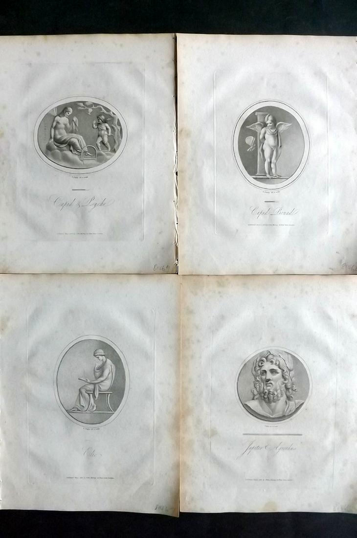Dagley, Richard 1804 Lot of 4 Prints of Ancient Gems (1 of 2)
