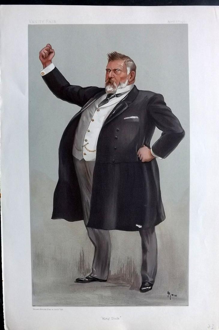 Vanity Fair Print 1902 Richard John Seddon, King Dick (1 of 1)