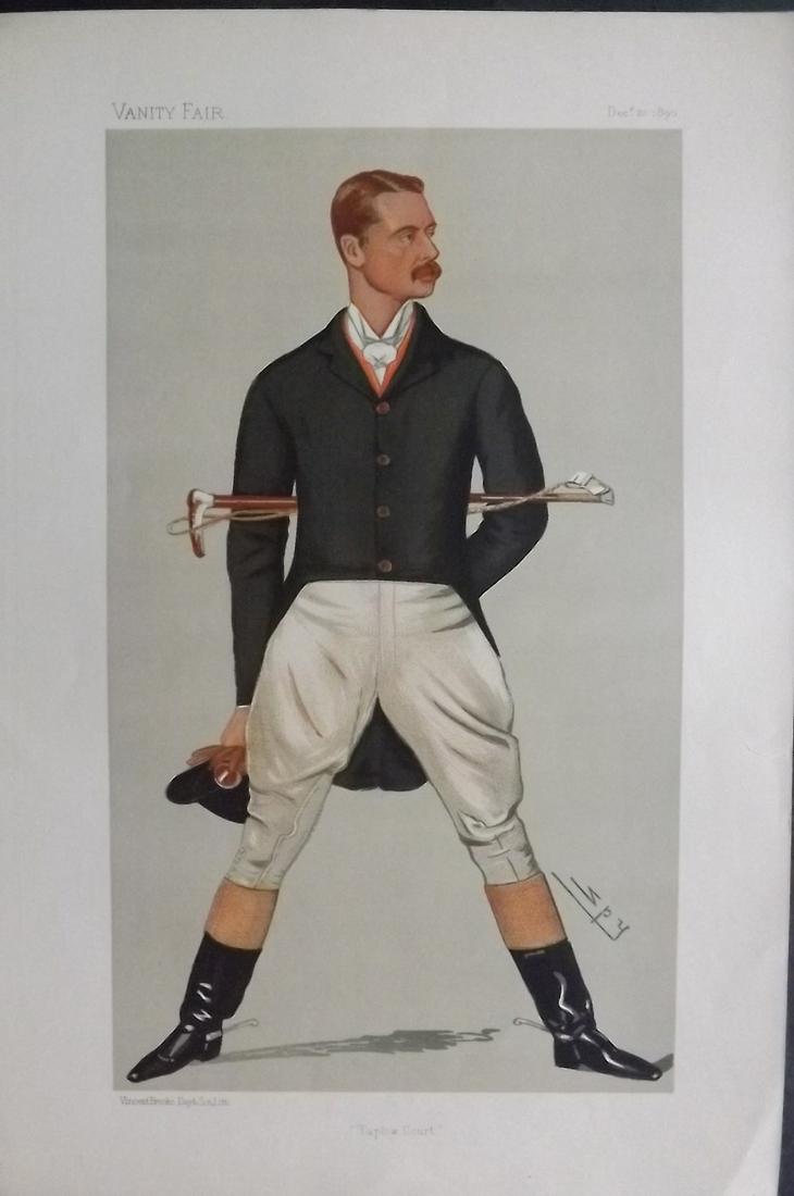 Vanity Fair Print 1890 William H. Grenfell, Sport Rider (1 of 1)