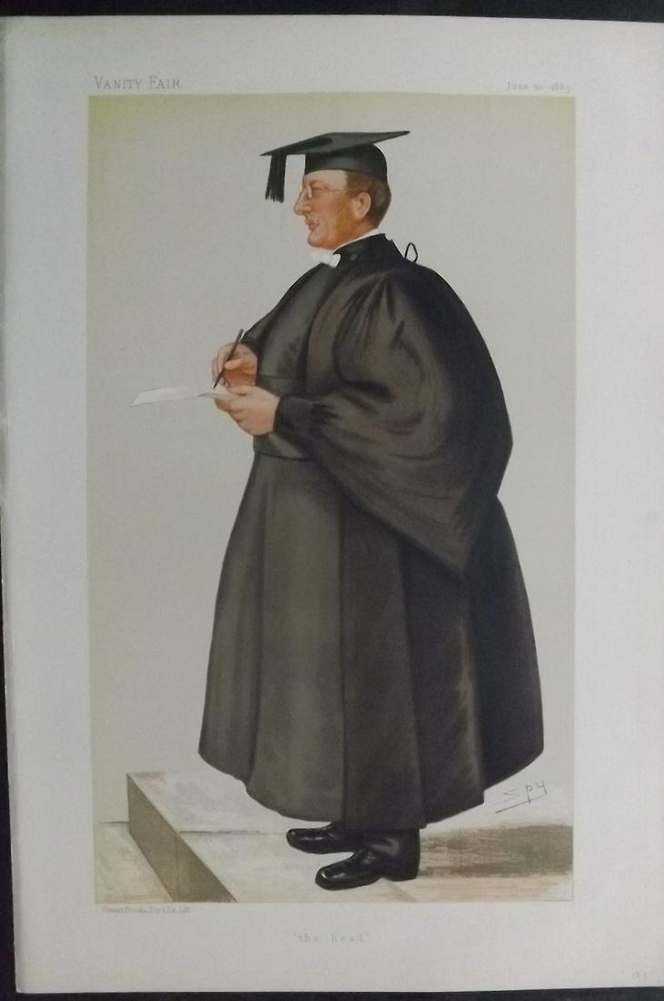 Vanity Fair Print 1885 Edmond Warre, Teacher (1 of 1)