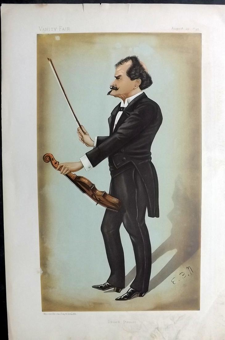 Vanity Fair Print 1895 Eduard Strauss, Music (1 of 1)