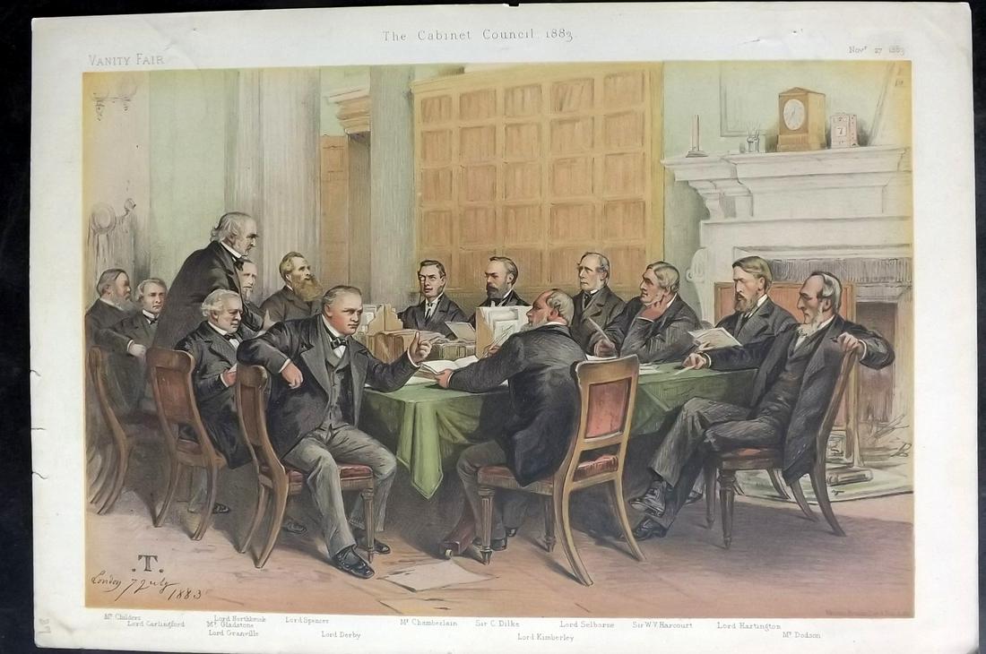 Vanity Fair Print 1883 The Cabinet Council, Group (1 of 1)