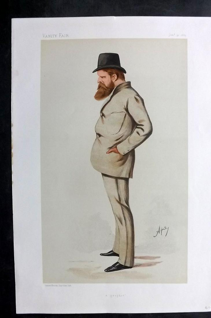 Vanity Fair Print 1885 Wilfrid Scawen Blunt, Literary (1 of 1)