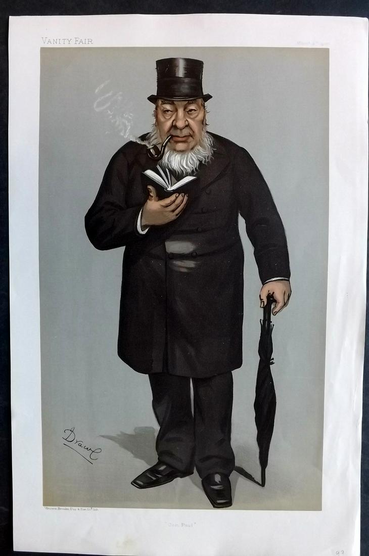 Vanity Fair Print 1900 Paul Kruger, Boer War South Africa (1 of 1)