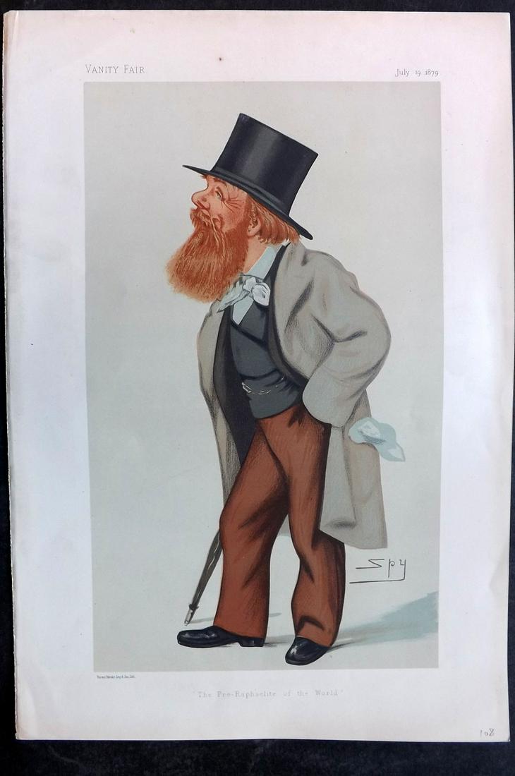 Vanity Fair Print 1879 William Holman Hunt, Artist (1 of 1)