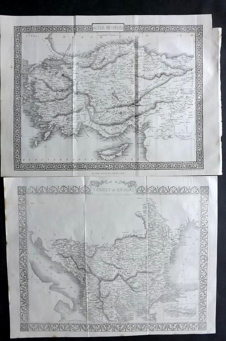 Rapkin, John 1860 Pair of Maps. Turkey in Europe and Asia Minor (1 of 2)