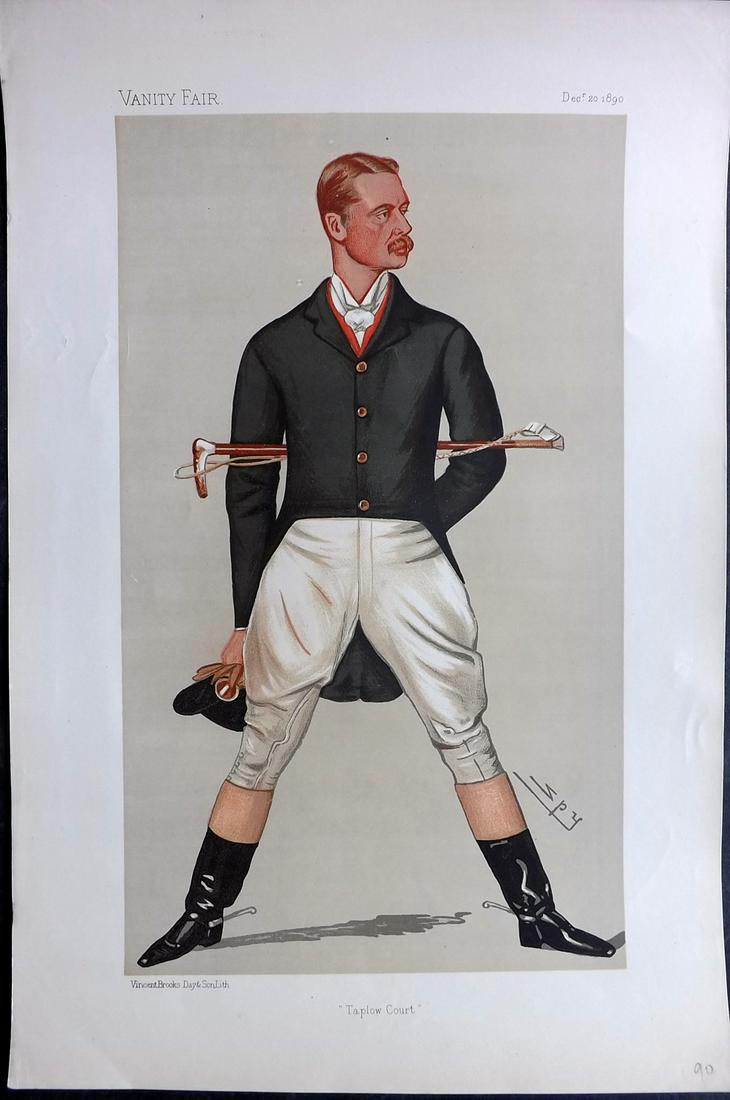 Vanity Fair Print 1890 William H. Grenfell, Sport Rider (1 of 1)