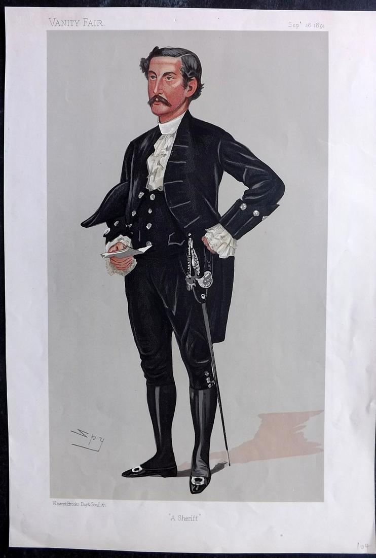 Vanity Fair Print 1891 Harry Seymour Foster (1 of 1)