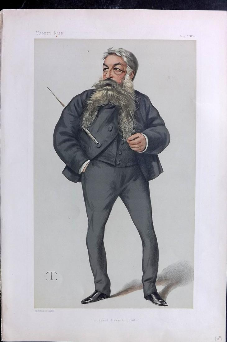 Vanity Fair Print 1880 Ernest Meissonier, Artist (1 of 1)