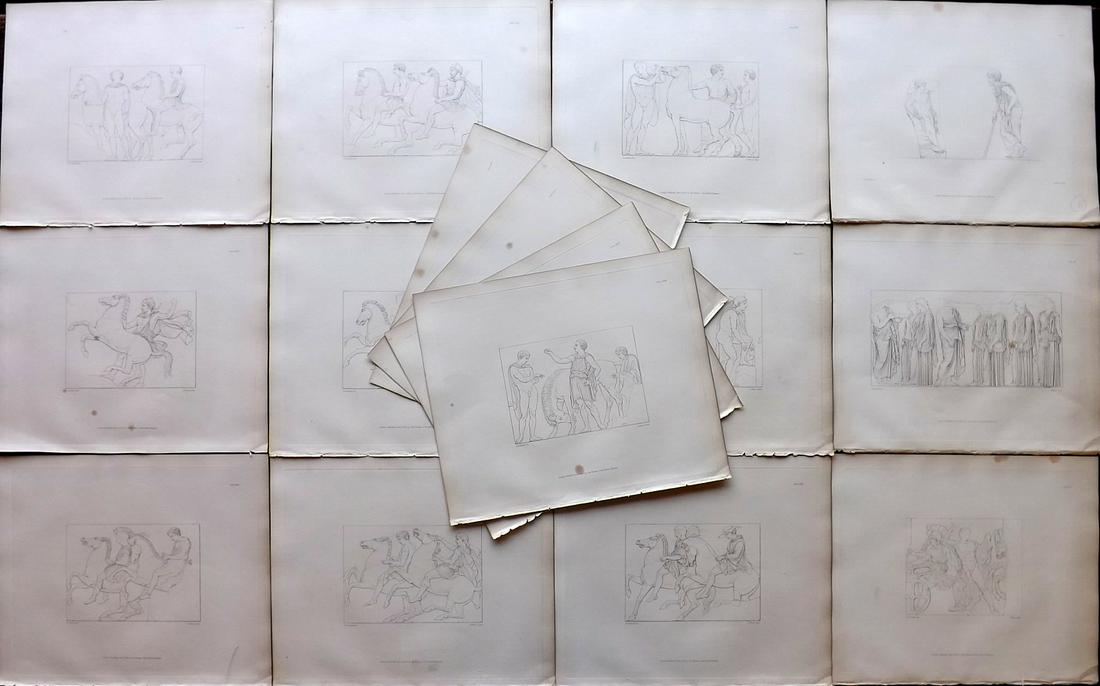 British Museum Ancient Marbles 1839 Lot of 16 Folio Ancient Marbles (1 of 9)