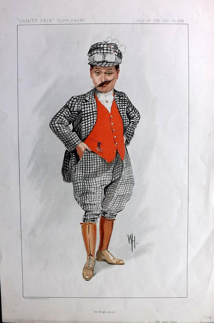 Vanity Fair Print 1912 Harry Tate, Theatre (1 of 1)