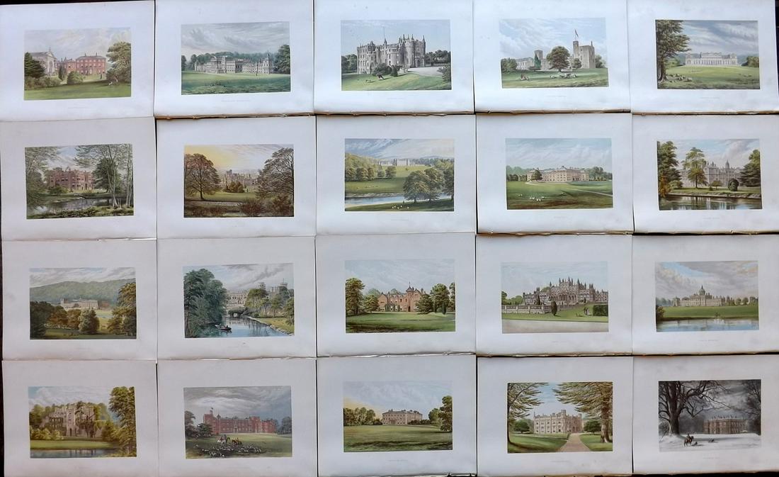 Morris Seats C1870 Lot of 20 Color Woodblock Views (1 of 7)