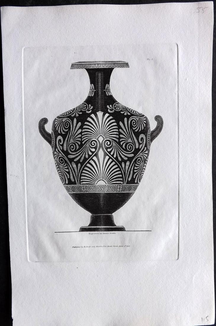Moses & Englefield 1820 Antique Vase Print 02 (1 of 2)