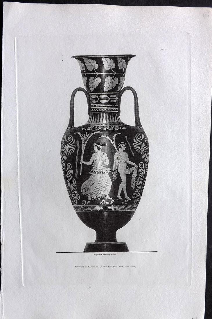 Moses & Englefield 1820 Antique Vase Print 05 (1 of 2)