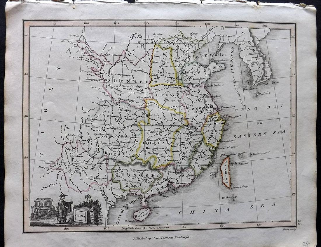 Thomson, John (Pub) 1825 Map. China (1 of 2)