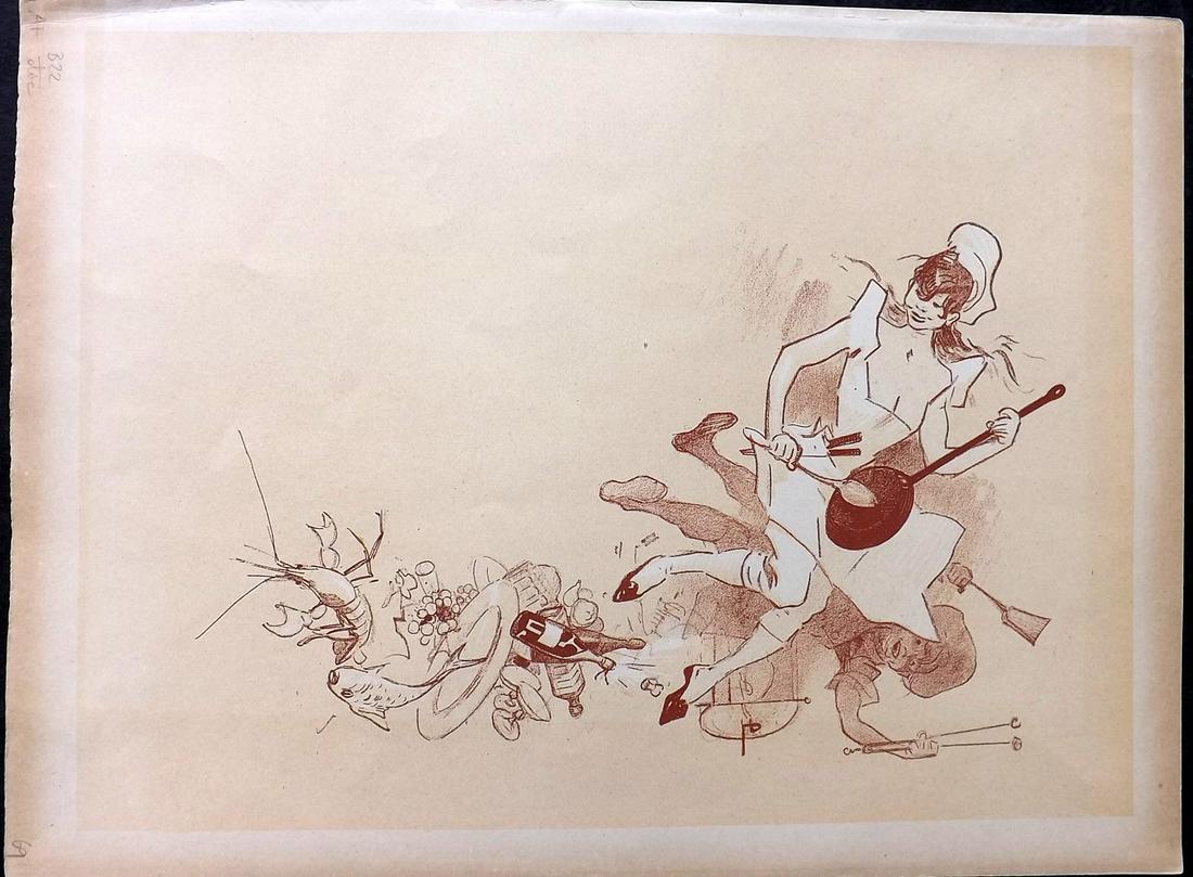 Cheret, Jules 1900 Folio French Belle Epoque Print (1 of 2)