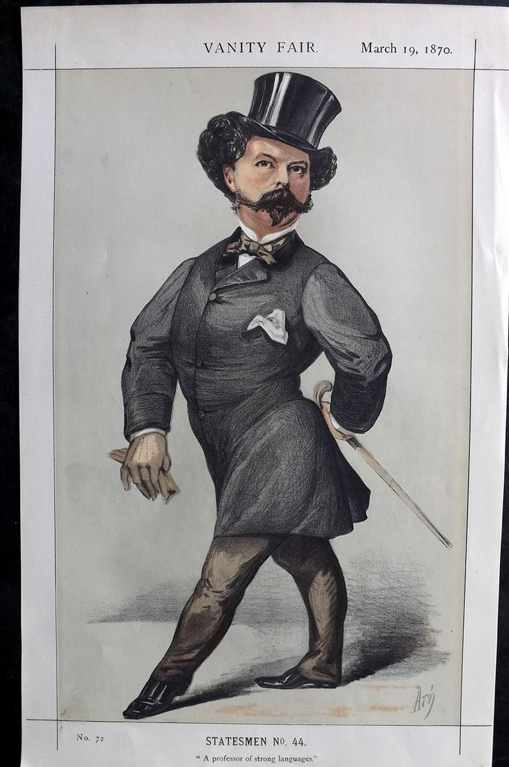 Vanity Fair Print 1870 Robert Peel, Police (1 of 1)