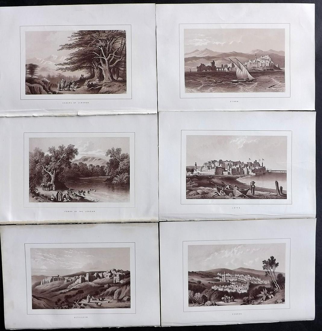 Thomson, W. M. 1891 Lot of 6 Holy Land Views (1 of 2)