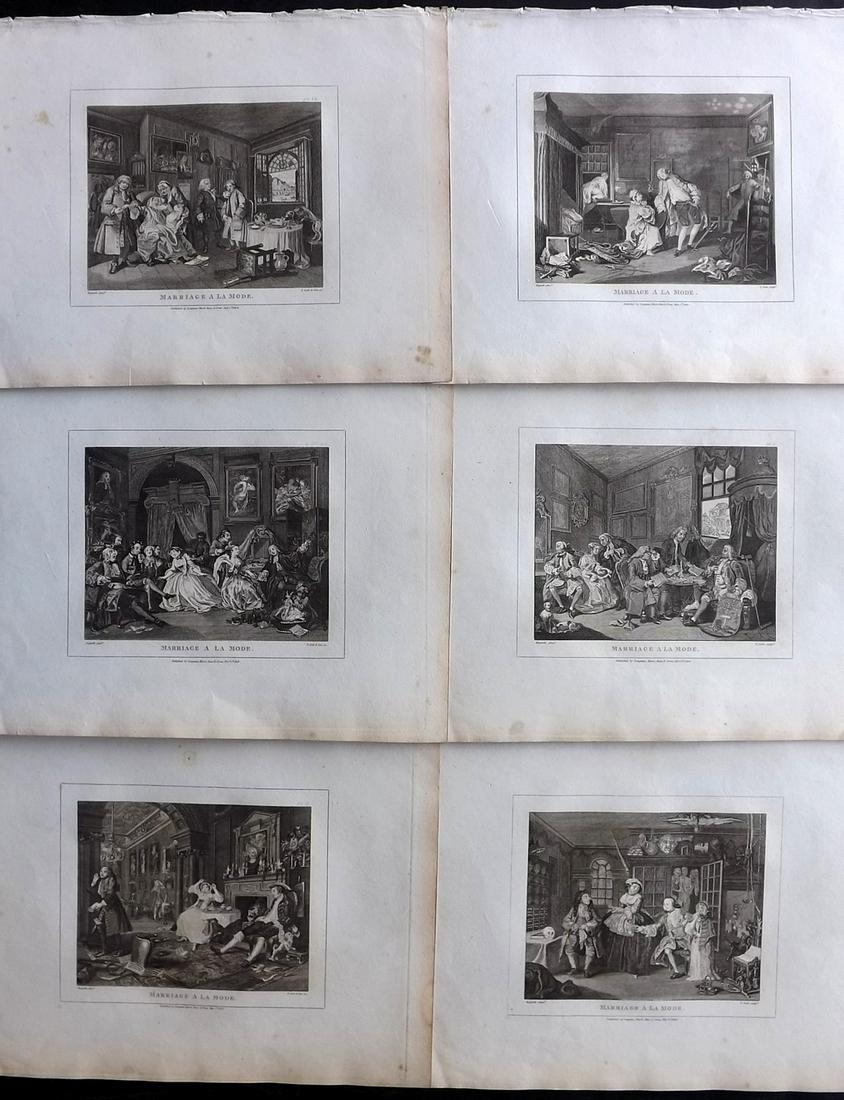 Hogarth, William 1813 Set of 4 Prints. The Election (1 of 2)