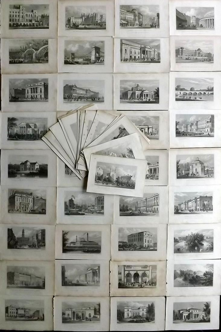 Shepherd, Thomas 1831 Lot of 80 Engraved Views of London (1 of 10)