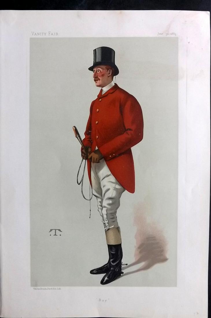 Vanity Fair Print 1883 Capt. William George Middleton, Foxhunter (1 of 1)