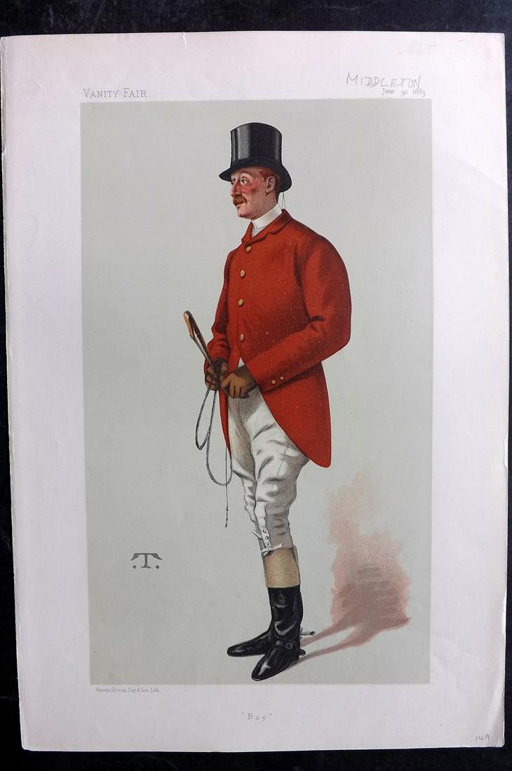Vanity Fair Print 1883 Capt. William George Middleton, Foxhunter (1 of 1)