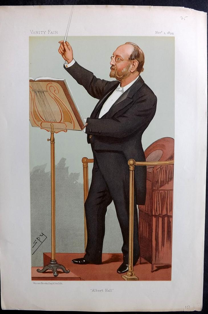 Vanity Fair Print 1894 Joseph Barnaby, Music: Chromolithograph Published 1869-1914, London for "Vanity Fair" Paper Size: 15 x 10 inch (38 x 25cm) Approx. Good Condition