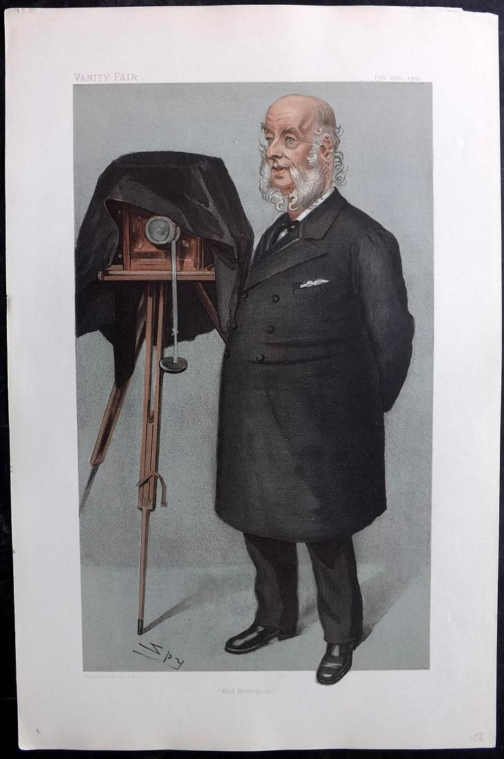 Vanity Fair Print 1902 Benjamin Stone, Photography: Chromolithograph Published 1869-1914, London for "Vanity Fair" Paper Size: 15 x 10 inch (38 x 25cm) Approx. Good Condition