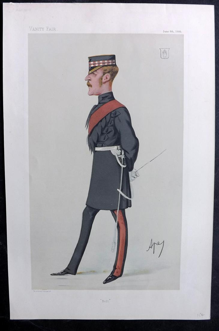 Vanity Fair Print 1880 William Gordon-Cumming, Military (1 of 1)