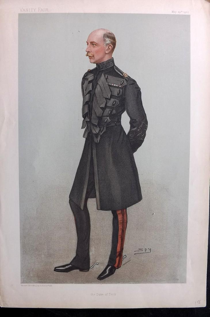 Vanity Fair Print 1902 Duke of Teck, Royal (1 of 1)