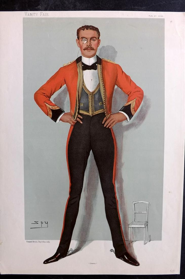 Vanity Fair Print 1896 Captain Oswald Henry Ames (1 of 1)