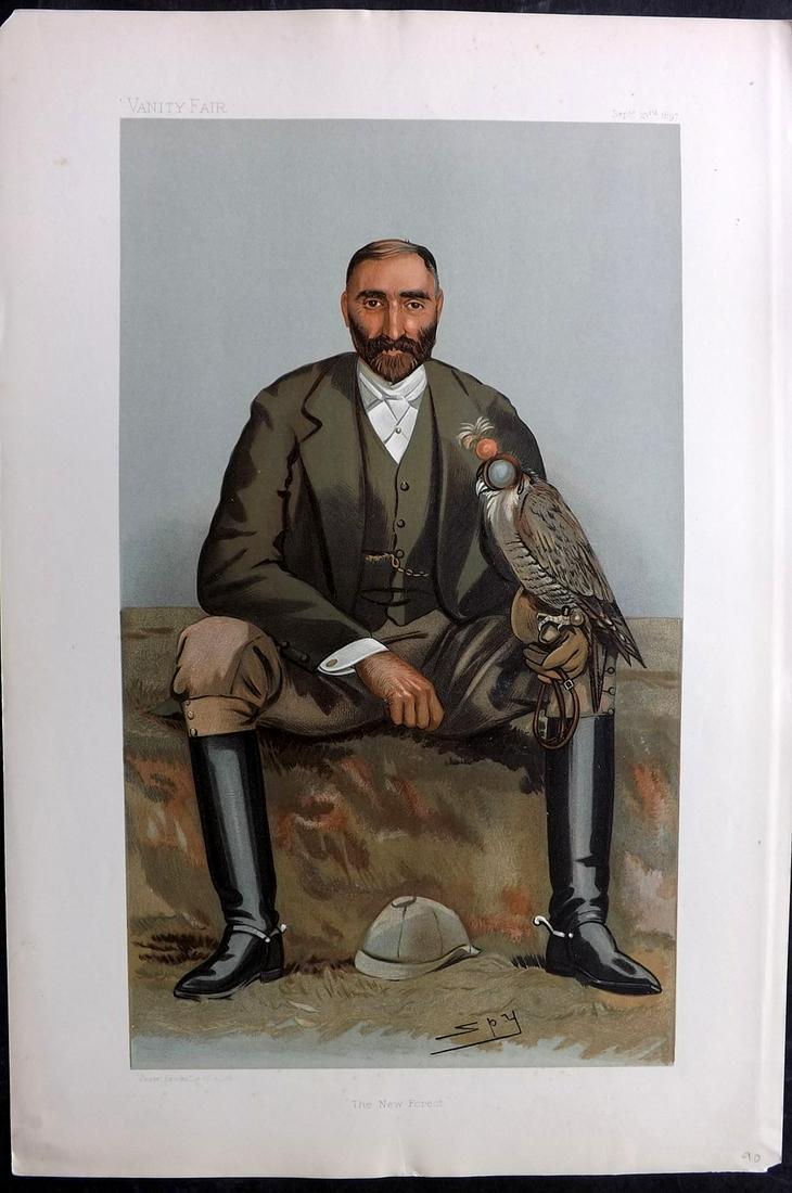 Vanity Fair Print 1897 Gerald Lascelles, Falconry/Game Hunter (1 of 1)