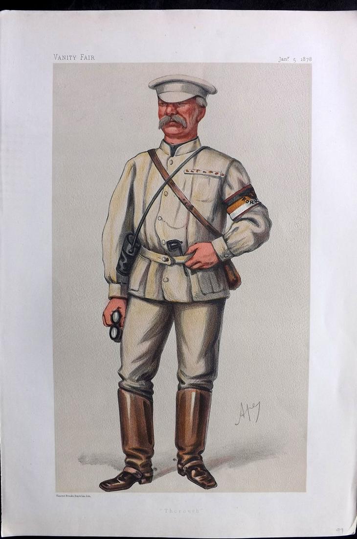 Vanity Fair Print 1878 Archibald Forbes, War Correspondent (1 of 1)