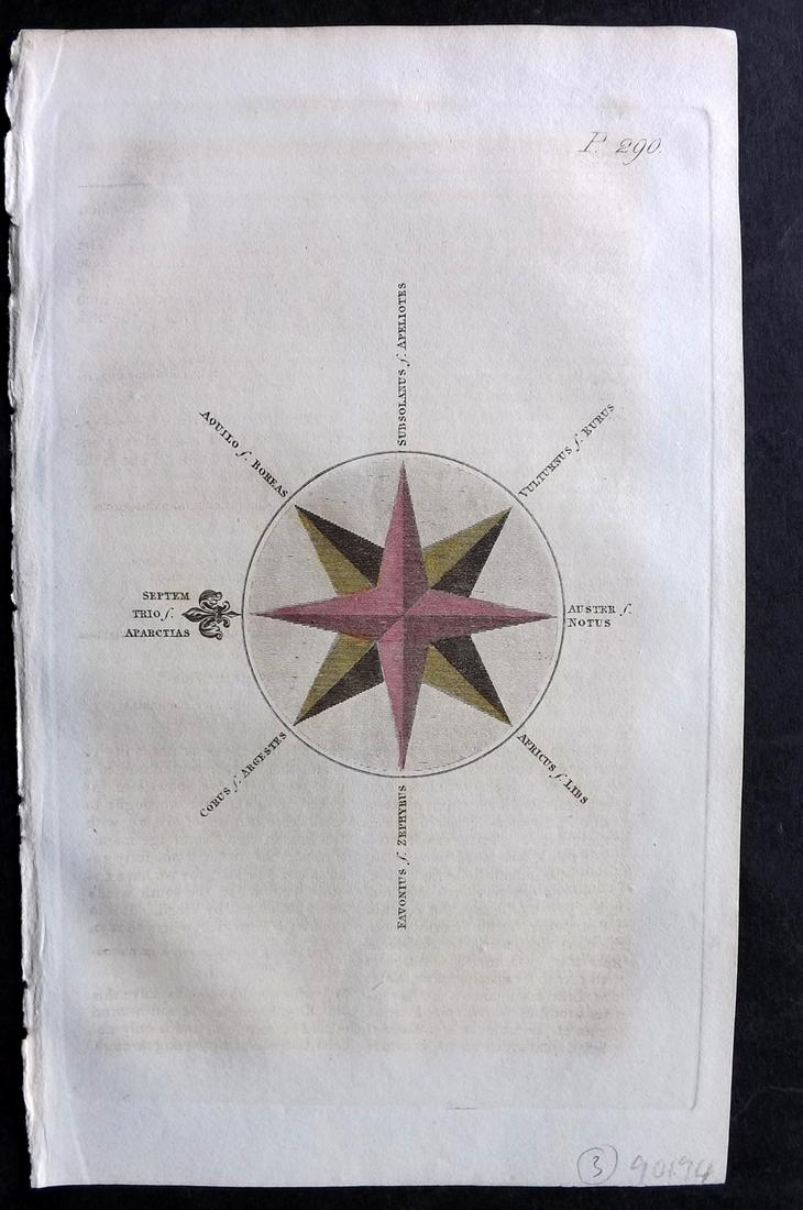 Martyn, John 1819 Hand Col Map. Chart of The Greek Gods. Classical (1 of 2)