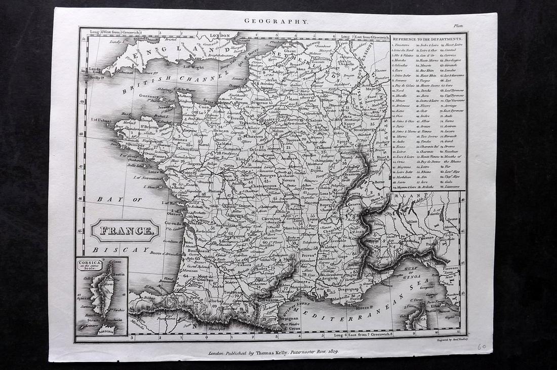 Findlay, Alexander 1828 Map. France (1 of 2)